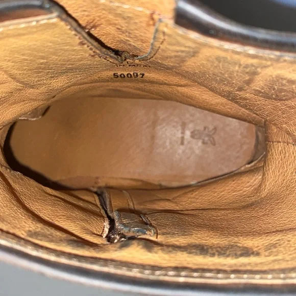 Frye Vicky Engineer Chocolate Brown Leather Boot Size 11 B - Picture 7 of 15